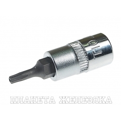 Бита-головка 1/4" TORX T10Hх37мм с отверстием JTC