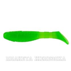 Виброхвост Chubby 3,55"/9 см Electric green 5шт. (HS-4-007) Helios