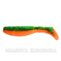 Виброхвост Chubby 3,55"/9 см Pepper Green & Orange 5шт. (HS-4-018) Helios