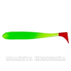 Виброхвост Jumbo 4,95"/12.5 см Lime & Red 5шт. (HS-7-021) Helios