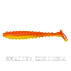 Виброхвост Shaggy 3,35"/8,5 см Orange & Yellow 5шт. (HS-16-015) Helios