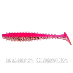 Виброхвост Shaggy 3,35"/8,5 см Silver Sparkles & Pink 5шт. (HS-16-035) Helios