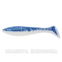 Виброхвост Slash 2,64"/6,7 см Blue Sparkles & White 10шт. (HS-19-026) Helios