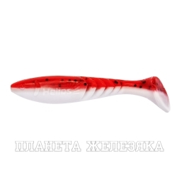 Виброхвост Slash 2,64"/6,7 см Red & White 10шт. (HS-19-003) Helios