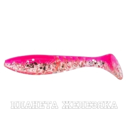 Виброхвост Slash 2,64"/6,7 см Silver Sparkles & Pink 10шт. (HS-19-035) Helios