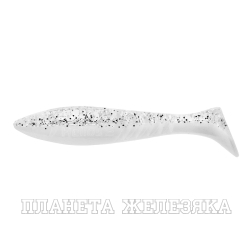 Виброхвост Slash 2,64"/6,7 см White & Sparkles 10шт. (HS-19-002) Helios