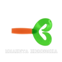 Твистер Credo Double Tail 1,96"/5 см Orange & Green 10шт. (HS-27-025) Helios