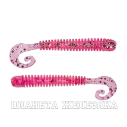 Твистер Credo Long Body 2,95"/7,5 см Silver Sparkles & Pink 12шт. (HS-9-035) Helios