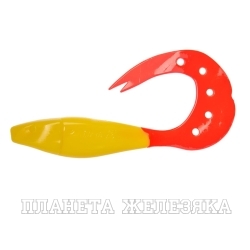 Твистер Kasandra 4"29/10,9см Yellow RT 5шт. (HS-34-038) Helios