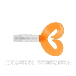 Твистер несъедоб. Credo Double Tail 1,96"/5 см Pearl & Orange 100шт. (HS-27-019-N) Helios