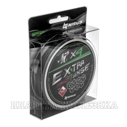 Шнур Extrasense X4 PE Green 150m   1/15LB 0.17mm (N-ES-X4-1/15LB) NISUS