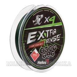 Шнур Extrasense X4 PE Green 150m 1.0/15LB 0.17mm (HS-ES-X4-1/15LB) Helios