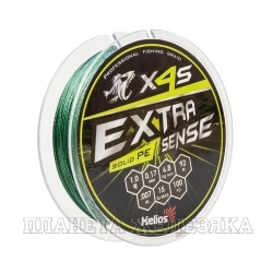 Шнур Extrasense X4S PE Green 92m 1.0/15LB 0.17mm (HS-ES-X4S-1/15LB) Helios