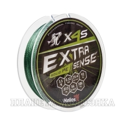 Шнур Extrasense X4S PE Green 92m 3.5/56LB 0.32mm (HS-ES-X4S-3.5/56LB) Helios