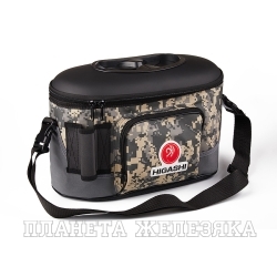 Кан рыболовный HIGASHI Live bait box 7.5L #Digital Camo