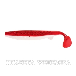 Виброхвост несъедоб. Pike King 6.3"/16 см Red & White 25шт. (HS-37-003-N) Helios