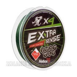 Шнур Extrasense X4 PE Green 150m 1.5/22LB 0.22mm (HS-ES-X4-1.5/22LB) Helios