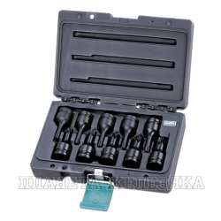 Набор торцовых насадок TORX, 10 предметов, HONITON, H5-IBS40010T