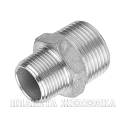 Ниппель переходной сталь, 1/4", НР BSP/НР NPT, TL1/4RMBS-MNP