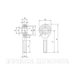 Наконечник шарнирный TSML20, TSML20-ISKRA