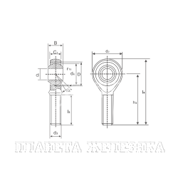 Наконечник шарнирный TSM35C, TSM35C-ISKRA