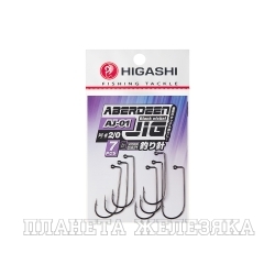 Офсетные крючки HIGASHI Aberdeen Jig AJ-01 #2/0 Black nickel