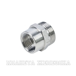 Ниппель переходной нержав. (AISI304), 1/2", НР BSP/ВР NPT, TL1/2RMBS-FNP-S