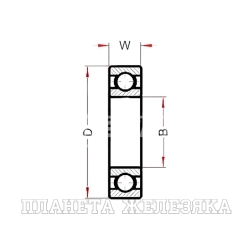 Подшипник высокотемпературный 6006 BHTS 2RS C4 VT 200°, 6006BHTS2RSC4VT200-ISKRA