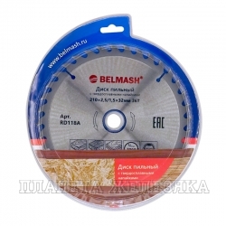 Диск пильный BELMASH 210x2,5/1,5x32/30; 36T