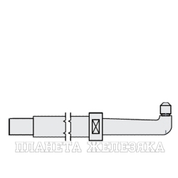 Нижнее плечо прямое O 22 х 200мм для серии SG 4-6