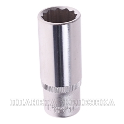 Головка торцевая 14мм 1/4" 12-гранная глубокая L=50мм ROCKFORCE RF-5295014 /1/50