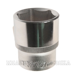 Головка торцевая 27мм 1/2" 6-гранная L=43мм ROCKFORCE RF-54527 /1/10