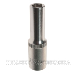 Головка торцевая 11мм 1/2" 6-гранная глубокая L=75мм ROCKFORCE RF-5457711 /1/10