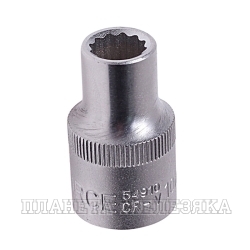 Головка торцевая 10мм 1/2" 12-гранная L=40мм ROCKFORCE RF-54910 /1/10