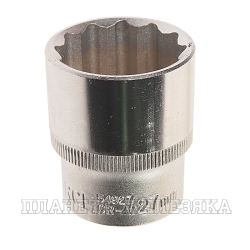 Головка торцевая 27мм 1/2" 12-гранная L=40мм ROCKFORCE RF-54927 /1/10