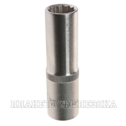 Головка торцевая 15мм 1/2" 12-гранная глубокая L=75мм ROCKFORCE RF-5497715 /1/10