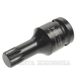 Головка-бита SPLINE ударная 1/2", M14 ROCKFORCE RF-24806014 /1/10/300