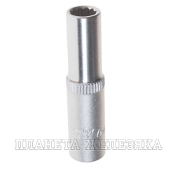 Головка торцевая  7мм 1/4" 12-гранная глубокая L=50мм ROCKFORCE RF-5295007 /1/50