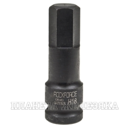 Головка-бита 18мм 1/2" 6-гранная ударная L=78мм ROCKFORCE RF-24407818MPB /1/180