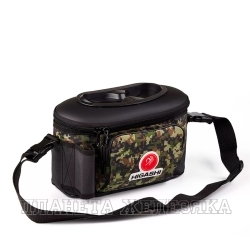 Кан рыболовный HIGASHI Live bait box 4.5L #Green Digital Camo