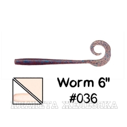 Приманка GARY YAMAMOTO Worm 6" #036