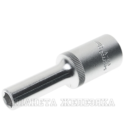 Головка торцевая  8мм 1/2" 6-гранная глубокая L=75мм ROCKFORCE RF-5457708 /1/10