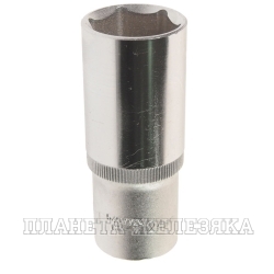 Головка торцевая 24мм 1/2" 6-гранная глубокая L=75мм ROCKFORCE RF-5457724 /1/8