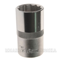 Головка торцевая 16мм 1/2" 12-гранная L=40мм ROCKFORCE RF-54916 /1/10