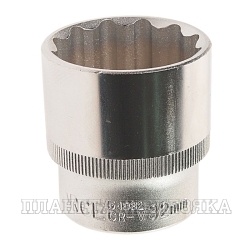 Головка торцевая 32мм 1/2" 12-гранная L=40мм ROCKFORCE RF-54932 /1/10