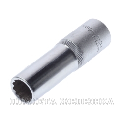 Головка торцевая 14мм 1/2" 12-гранная глубокая L=75мм ROCKFORCE RF-5497714 /1/10