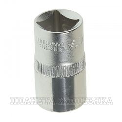 Головка торцевая 16мм 1/2" 12-гранная L=40мм ЭВРИКА ER-91309-12 /1/28