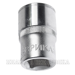 Головка торцевая 19мм 1/2" 12-гранная L=40мм ЭВРИКА ER-91312-12 /1/18