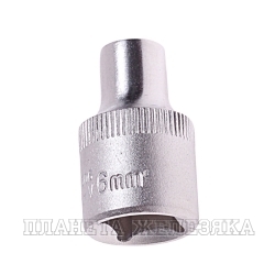 Головка торцевая  6мм 3/8" 6-гранная L=28мм ROCKFORCE RF-53506 /1/20