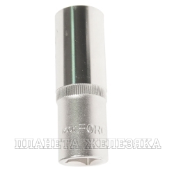 Головка торцевая 19мм 1/2" 6-гранная глубокая L=75мм ROCKFORCE RF-5457719 /1/10